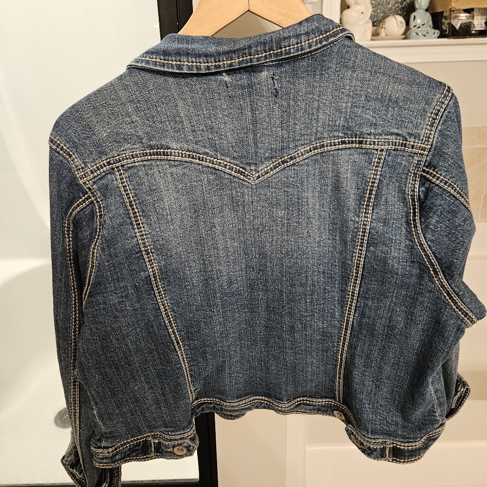 Womans short jean jacket
